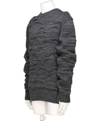 TUCK STITCHED KNIT SWEATER