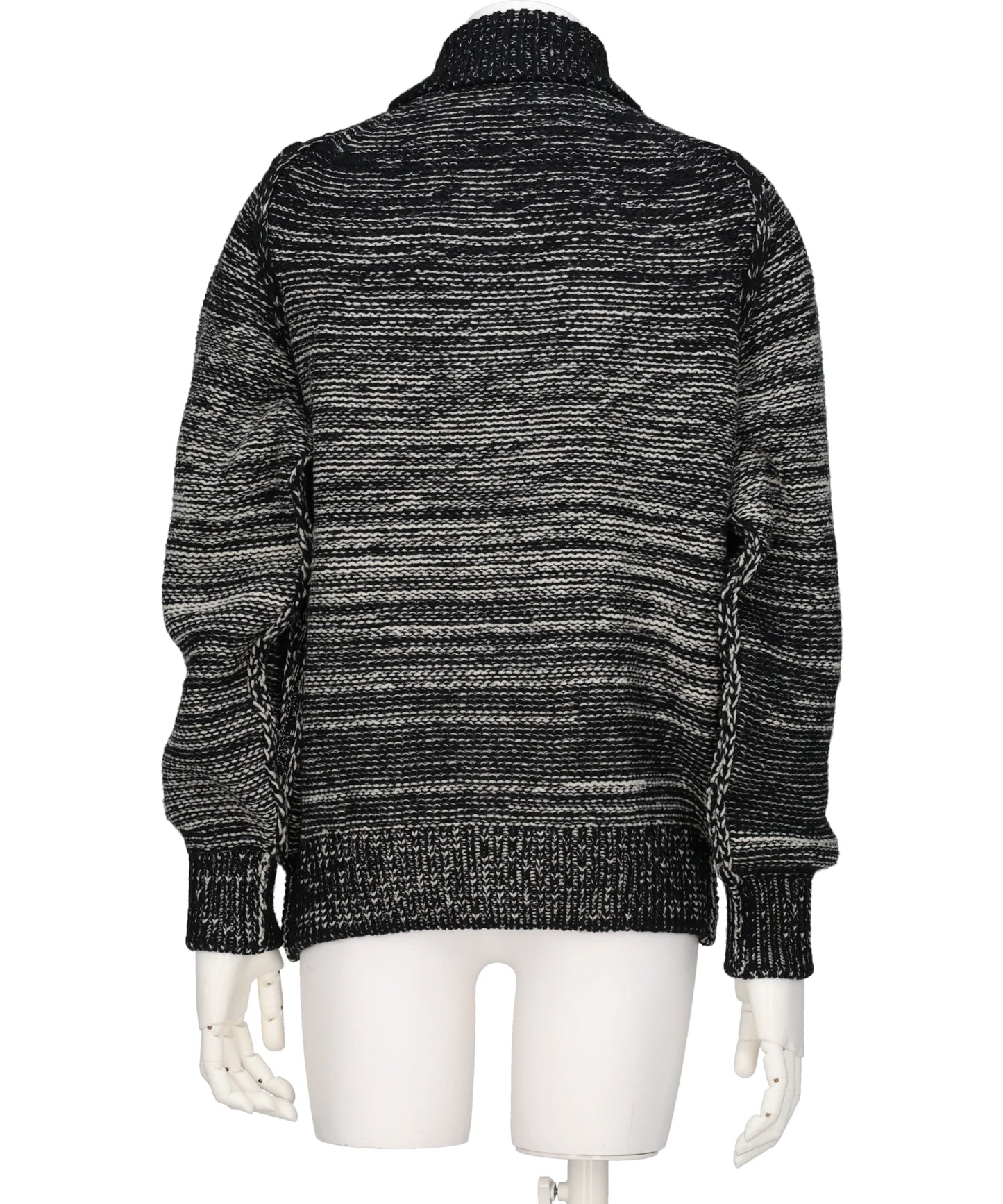 GRADATION FRONT ZIP KNIT