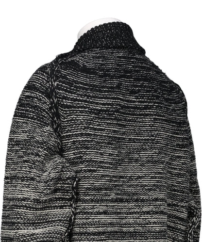 GRADATION FRONT ZIP KNIT