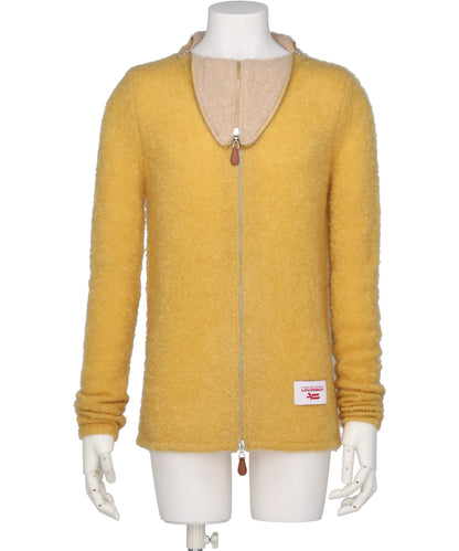Charles Jeffrey LOVERBOY MOHAIR BANANA ZIP JUMPER