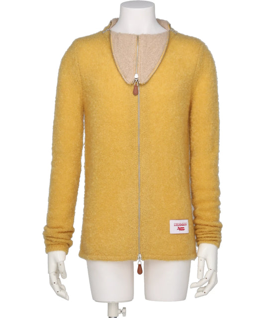Charles Jeffrey LOVERBOY MOHAIR BANANA ZIP JUMPER