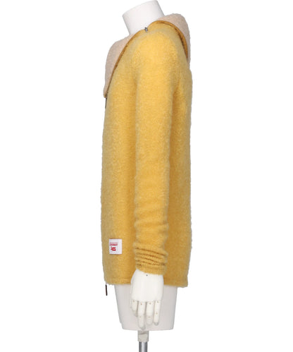MOHAIR BANANA ZIP JUMPER