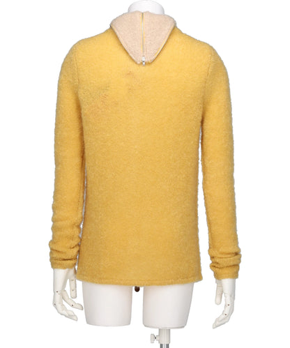 MOHAIR BANANA ZIP JUMPER