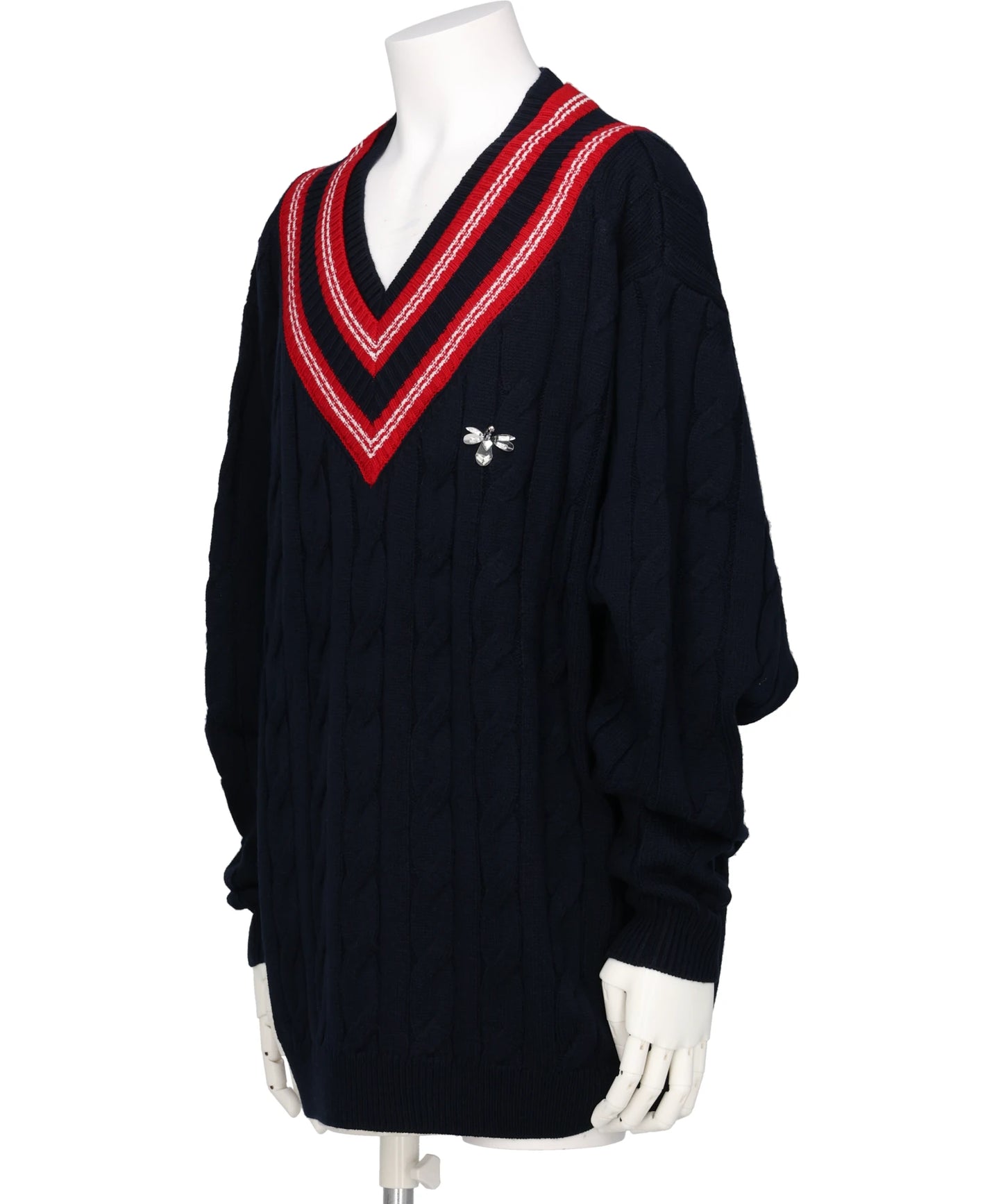 BEADED BUMBLE BEE SCHOOL KNIT