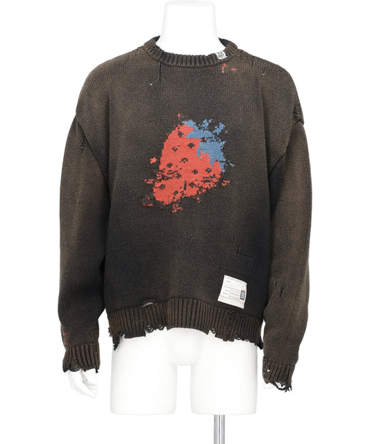 Maison MIHARA YASUHIRO(メゾンミハラヤスヒロ) 2026SS STRAWBERRY JACQURD KNIT PULLOVER A16SW502