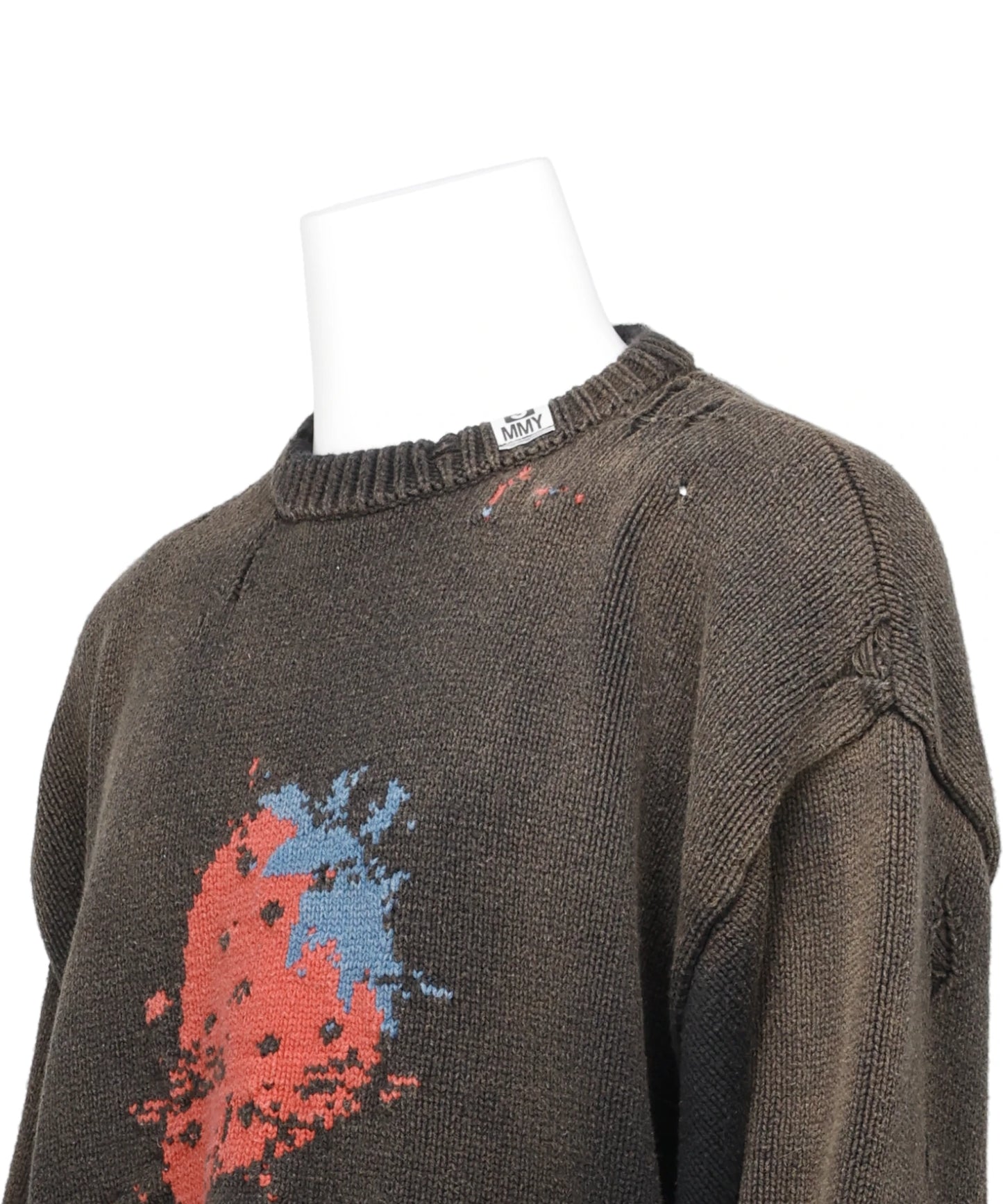 STRAWBERRY JACQURD KNIT PULLOVER