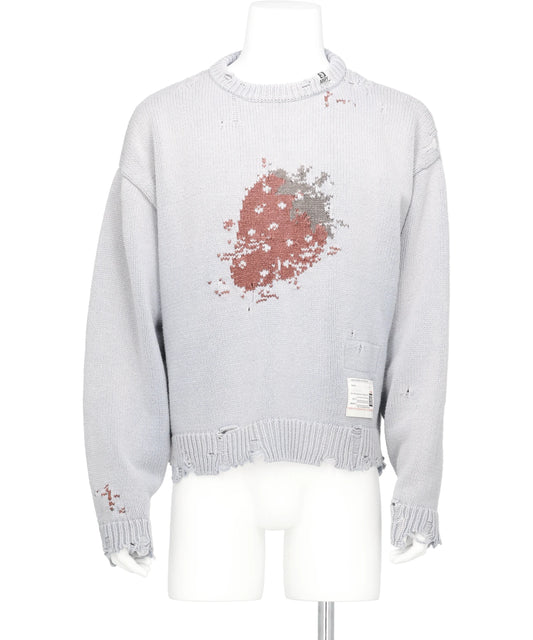 Maison MIHARA YASUHIRO(メゾンミハラヤスヒロ) 2026SS STRAWBERRY JACQURD KNIT PULLOVER A16SW502