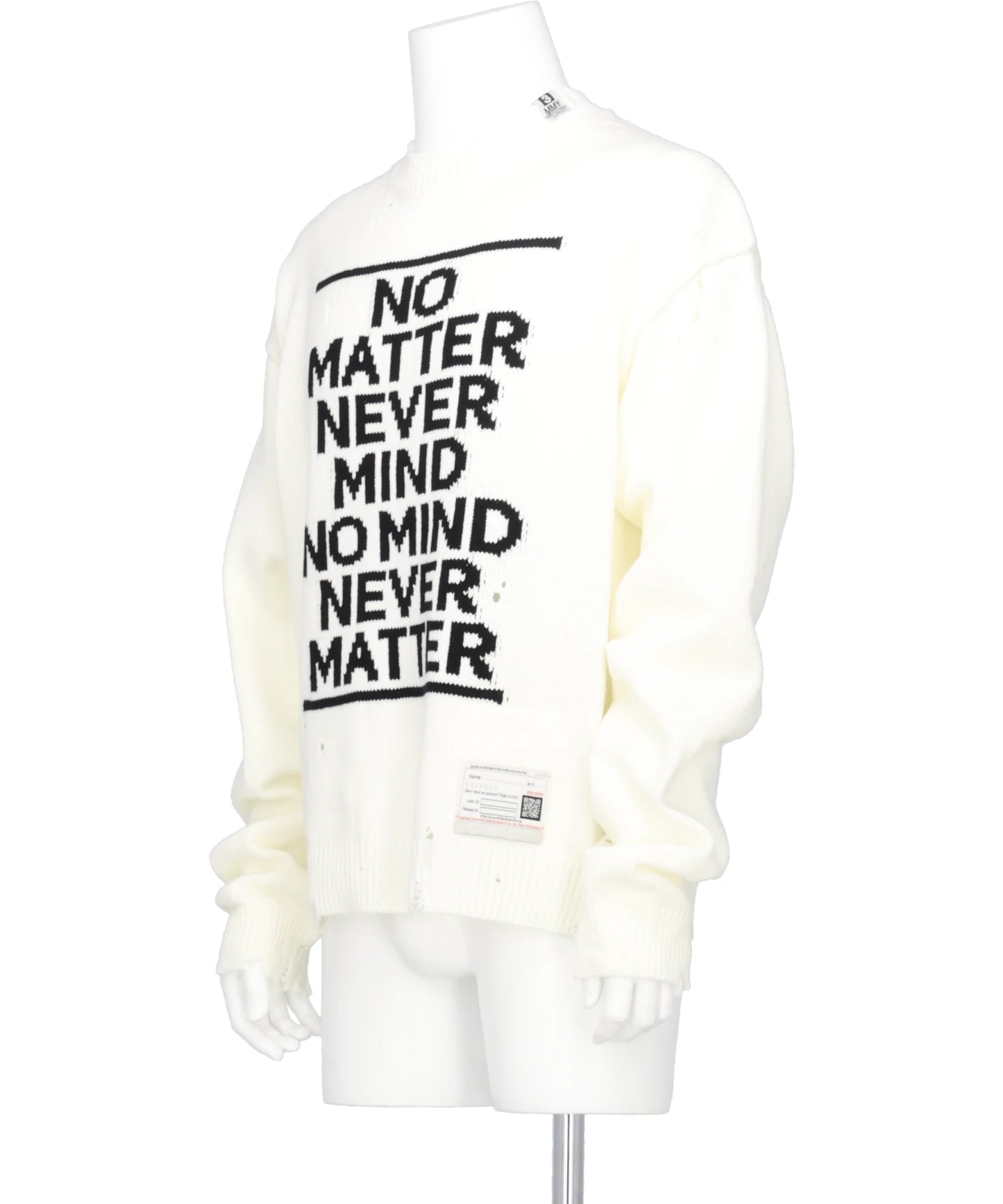 LETTERED KNIT PULLOVER