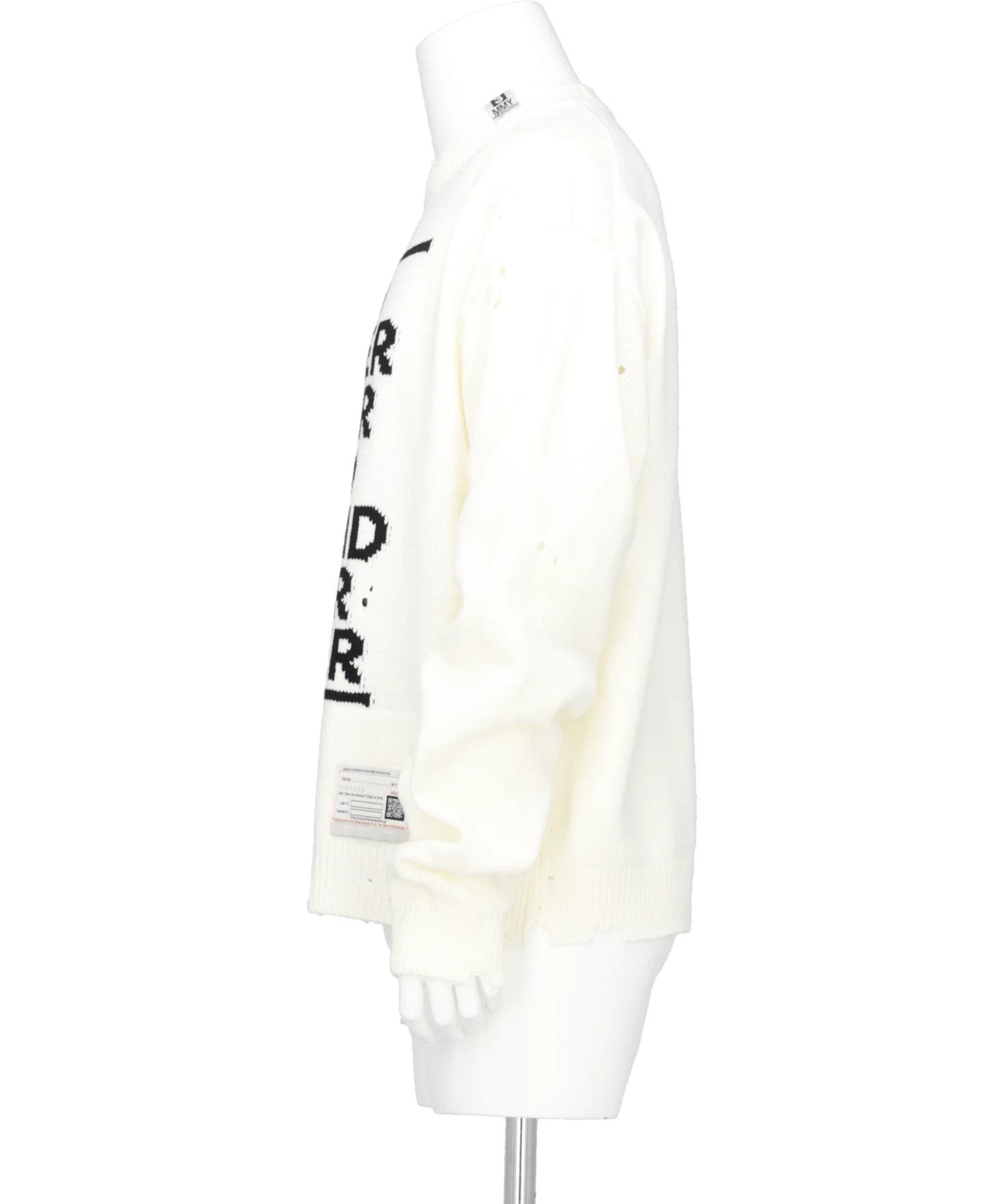 LETTERED KNIT PULLOVER