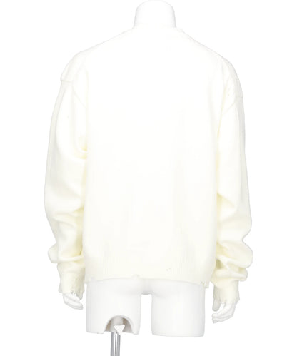 LETTERED KNIT PULLOVER