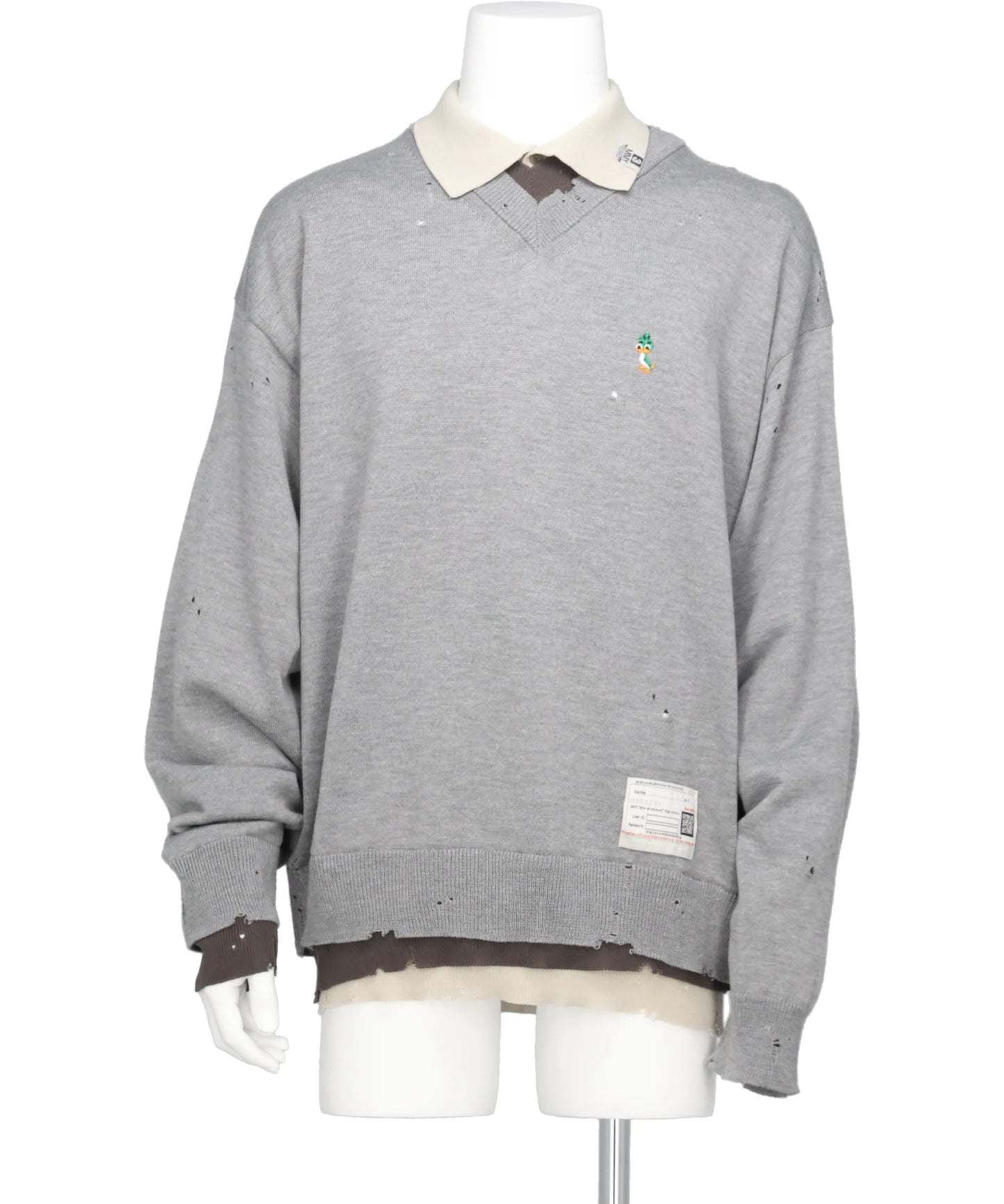 Maison MIHARA YASUHIRO(メゾンミハラヤスヒロ) 2026SS TRIPLE LAYERED KNIT PULLOVER A16SW532