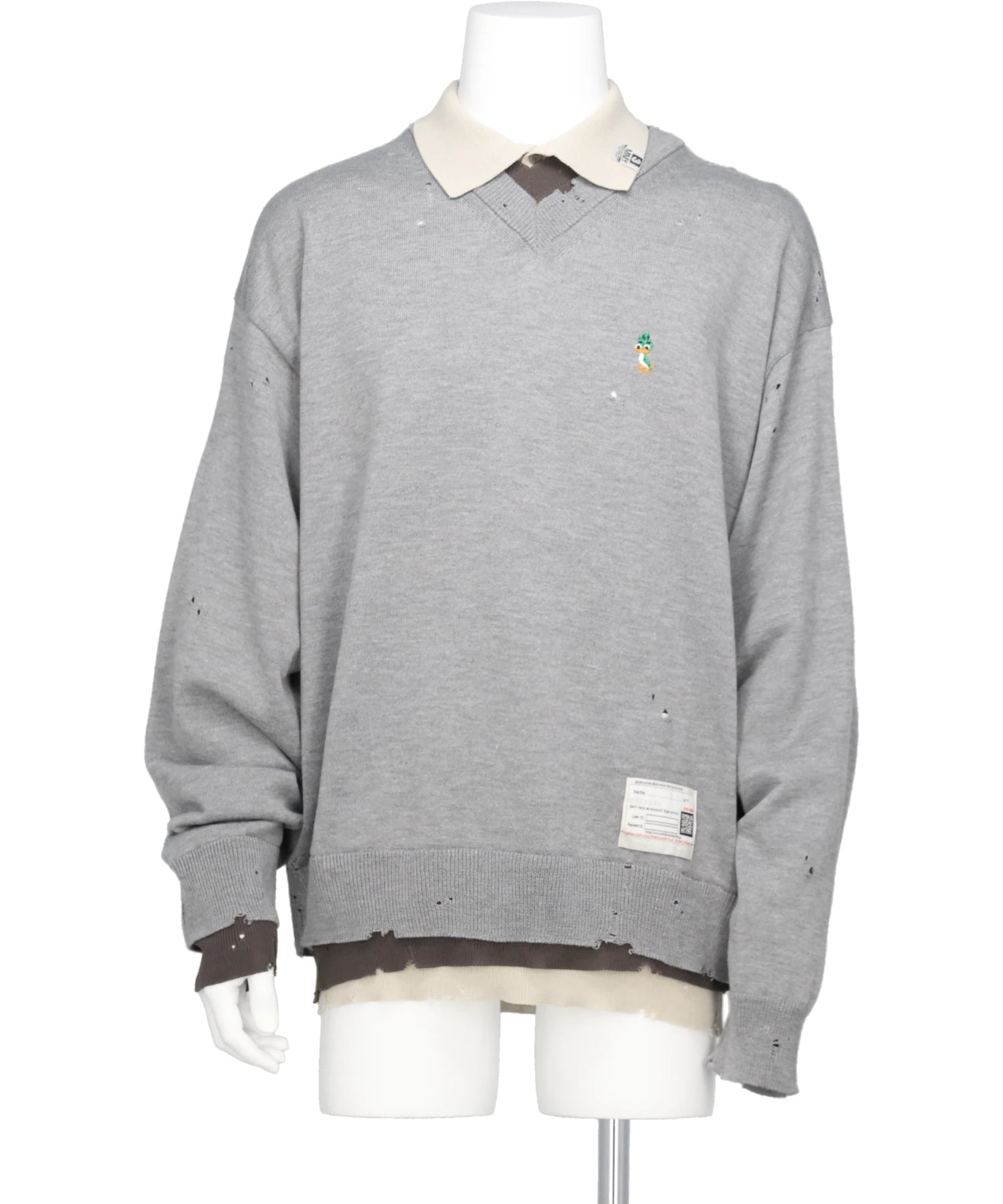 Maison MIHARA YASUHIRO(メゾンミハラヤスヒロ) 2026SS TRIPLE LAYERED KNIT PULLOVER A16SW532