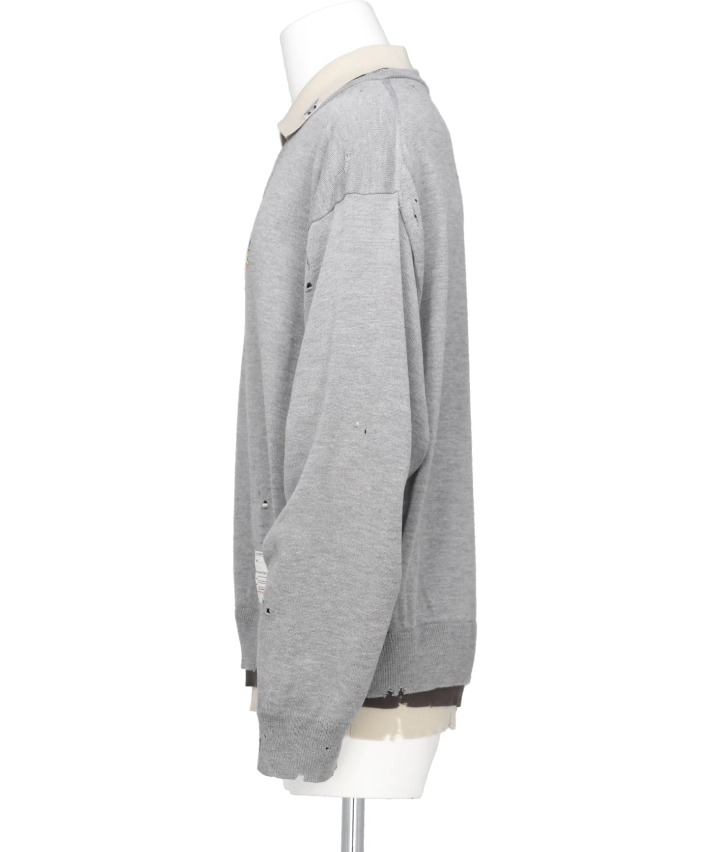 TRIPLE LAYERED KNIT PULLOVER