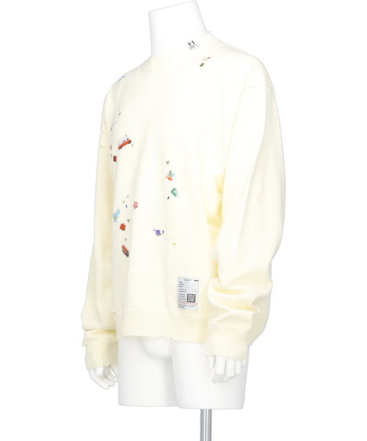 KIDS STICKER KNIT PULLOVER