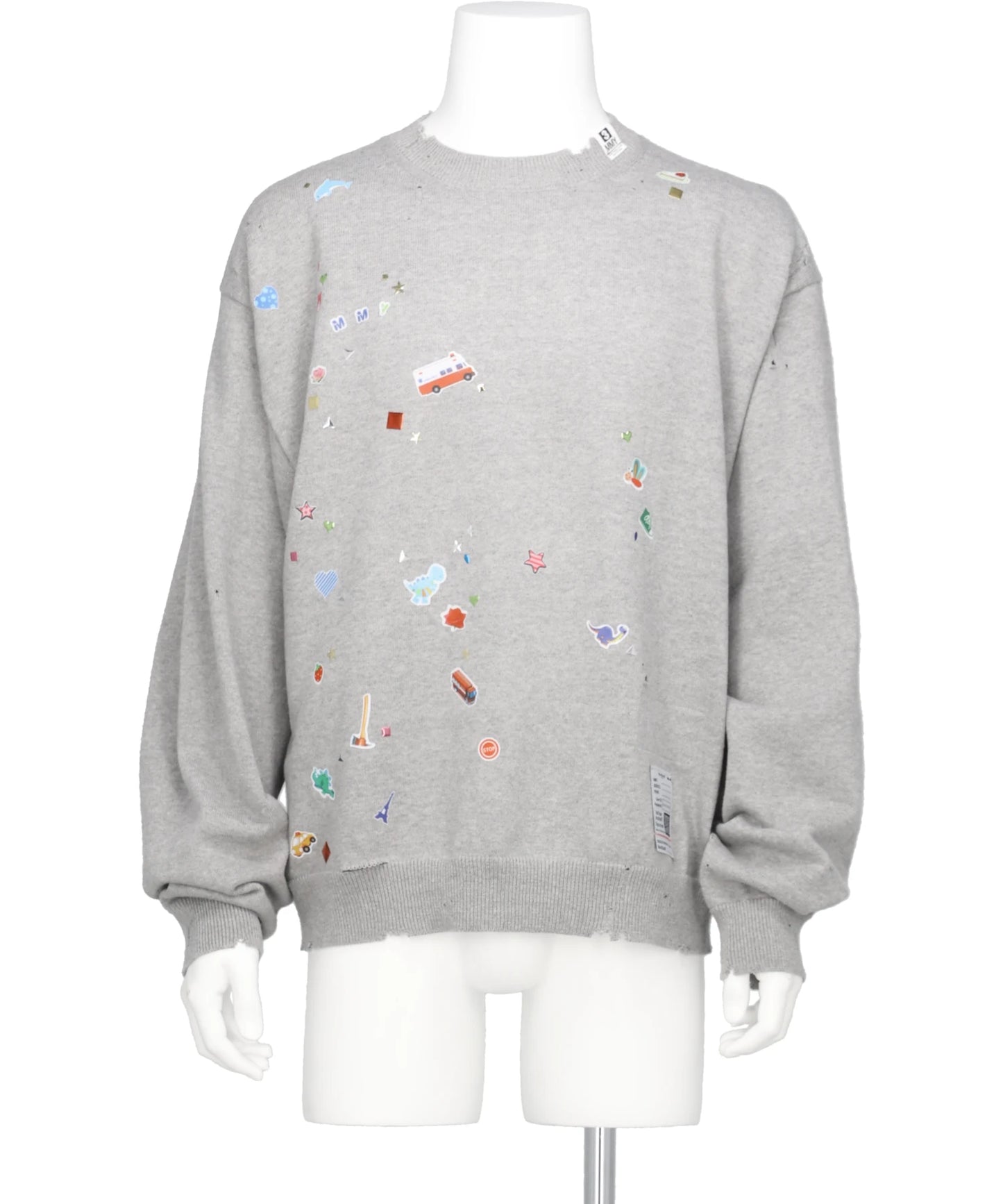 Maison MIHARA YASUHIRO(メゾンミハラヤスヒロ) 2026SS KIDS STICKER KNIT PULLOVER J16SW700