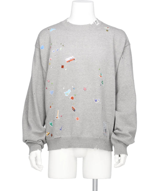 Maison MIHARA YASUHIRO(メゾンミハラヤスヒロ) 2026SS KIDS STICKER KNIT PULLOVER J16SW700