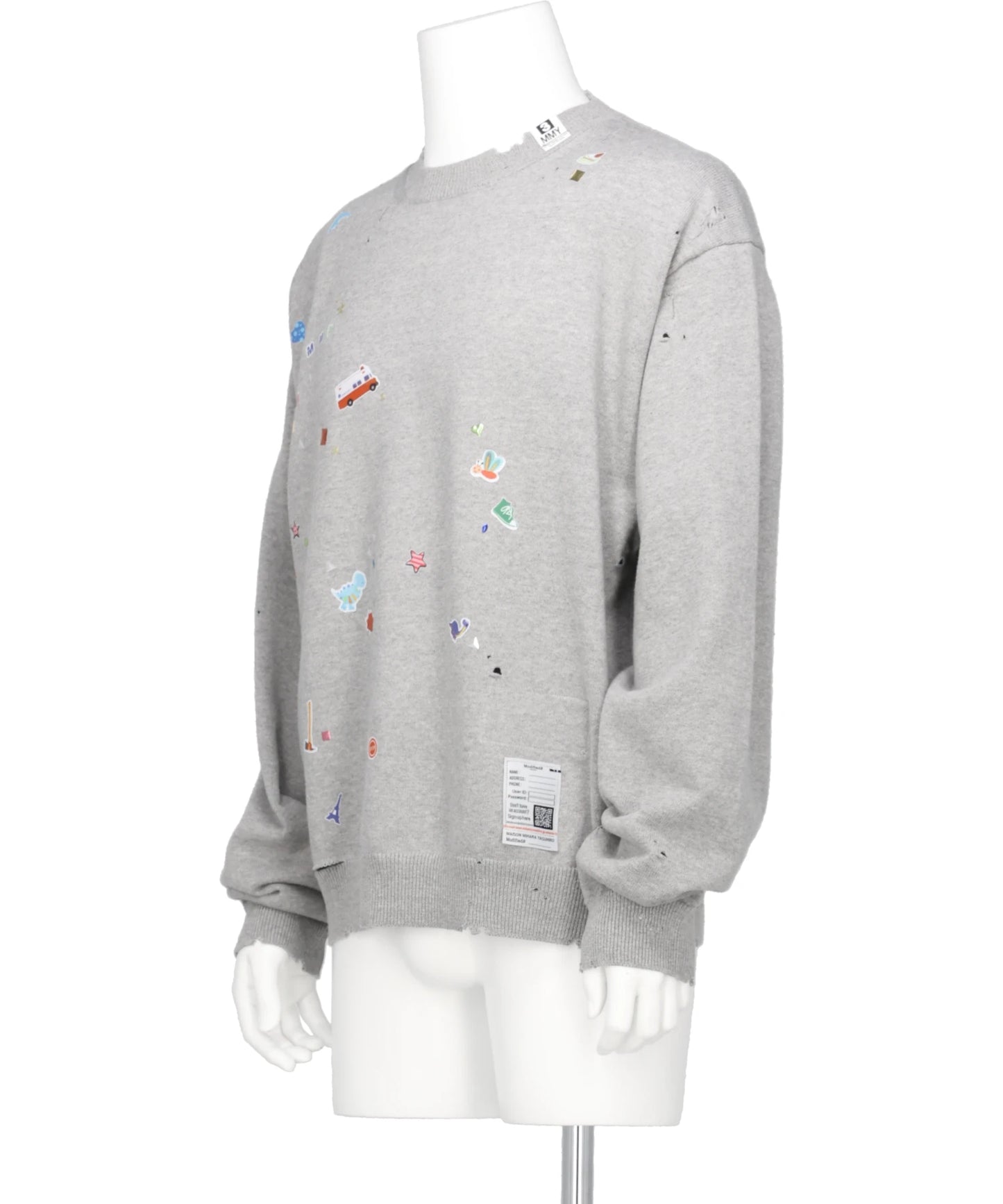 KIDS STICKER KNIT PULLOVER