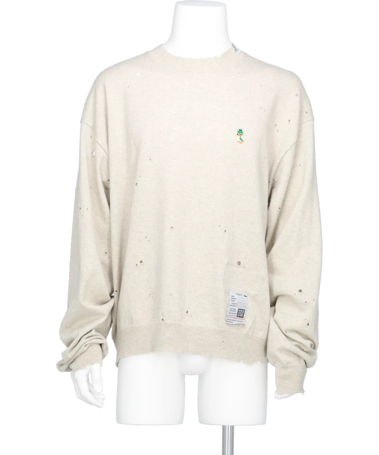 Maison MIHARA YASUHIRO(メゾンミハラヤスヒロ) 2026SS DISTRESSED KNIT PULLOVER J16SW712