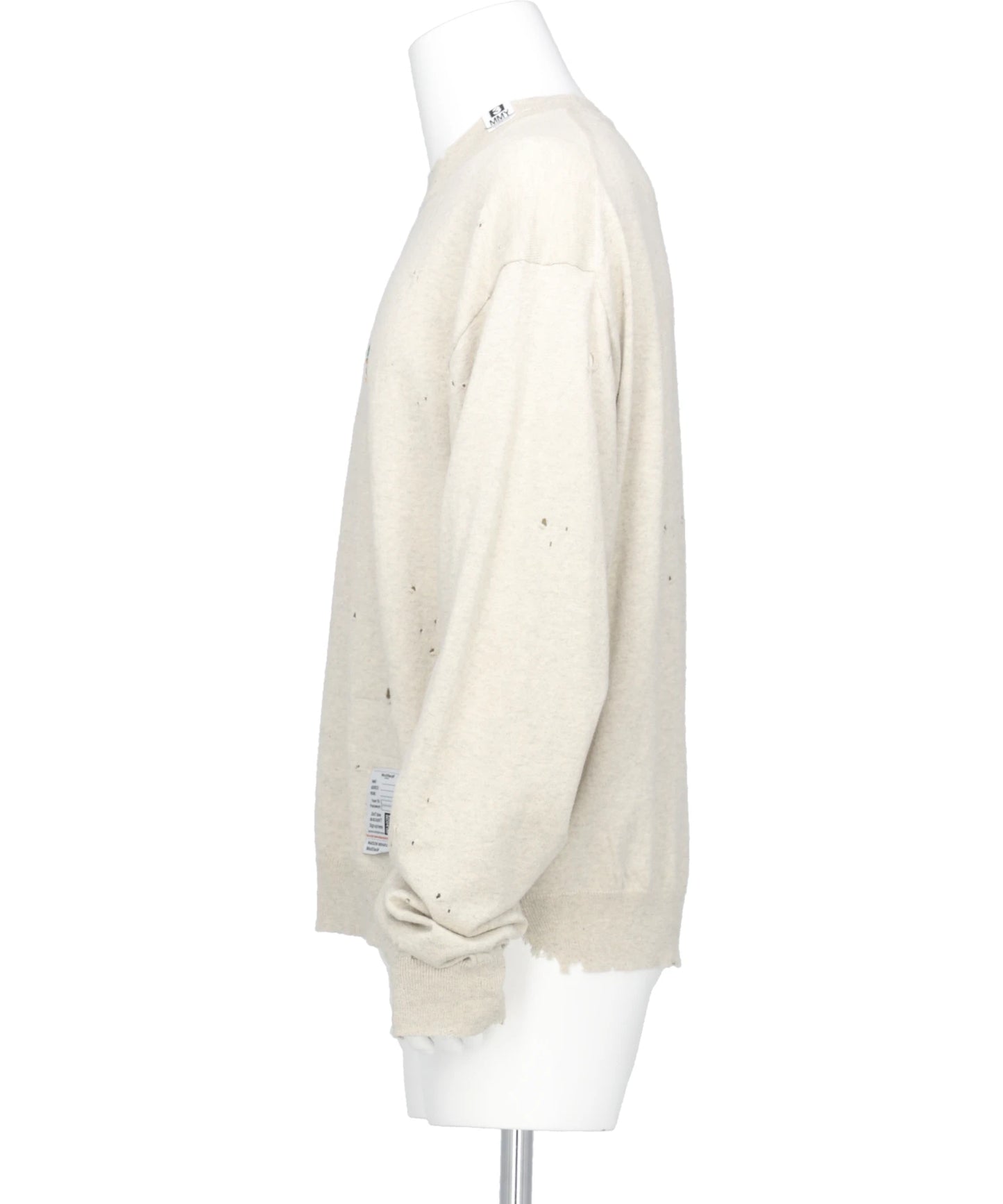 DISTRESSED KNIT PULLOVER