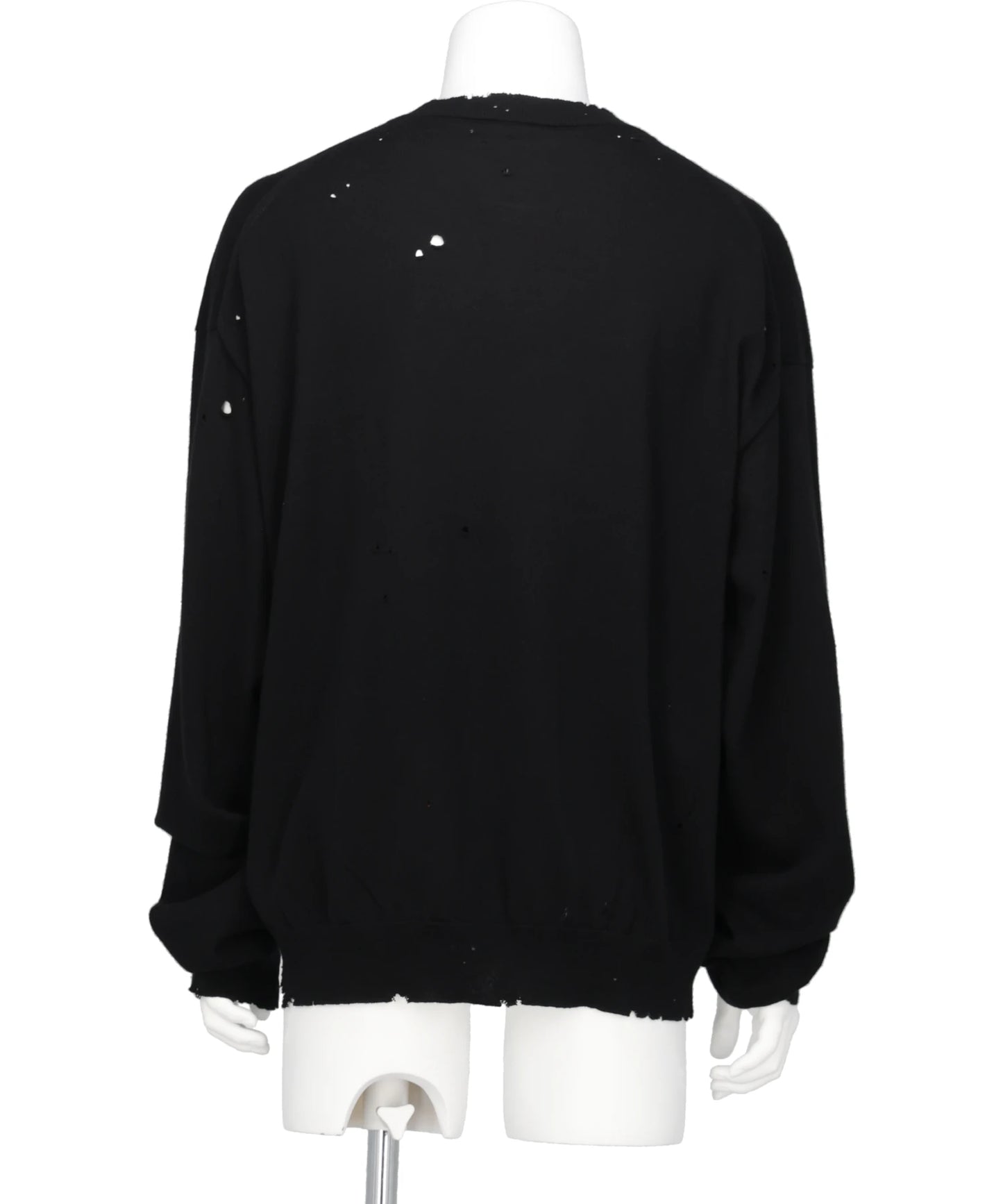 DISTRESSED KNIT PULLOVER
