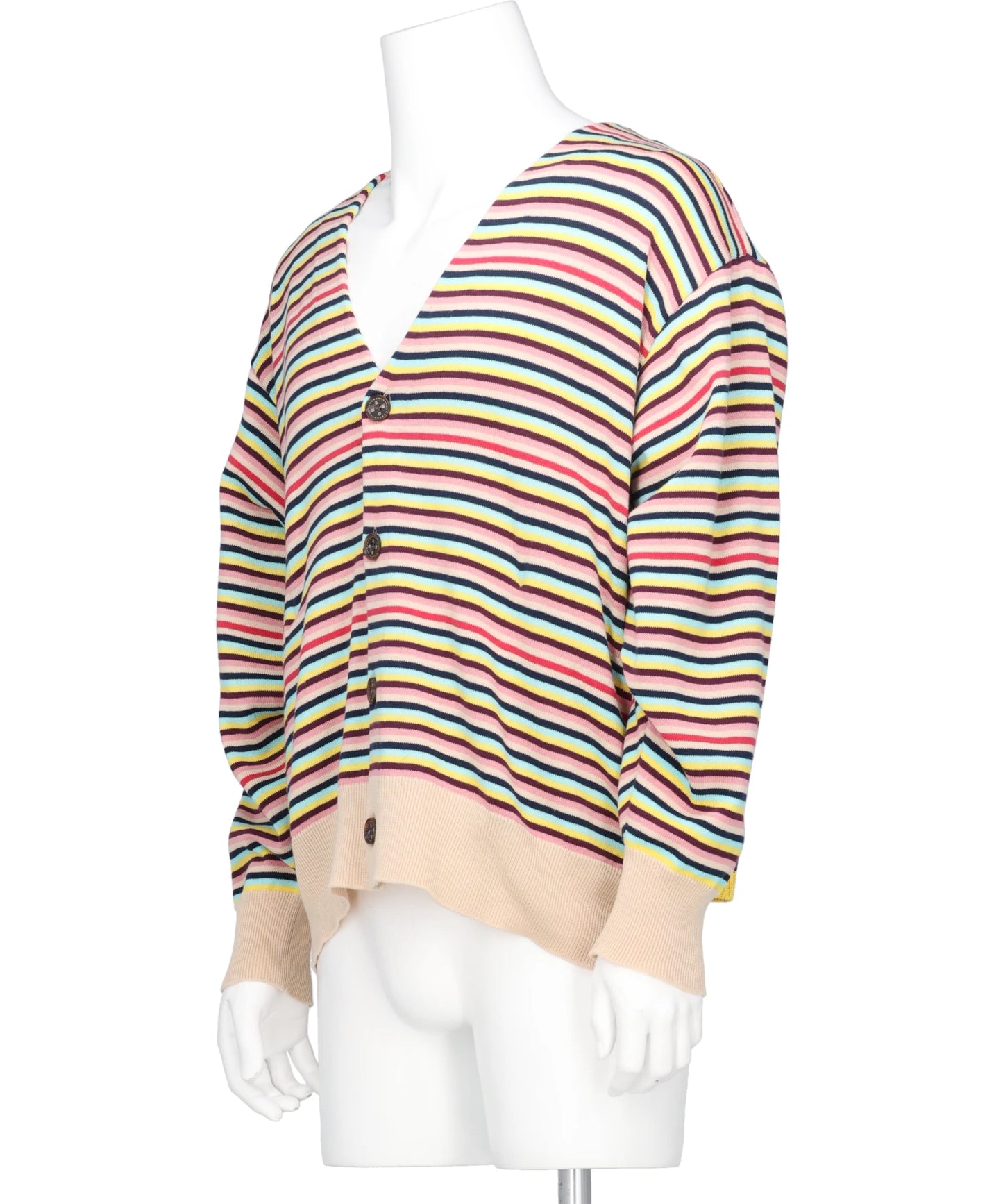 BACK-TO-FRONT BORDER KNIT