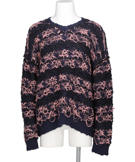 "ODD HOTEL'S CARPET" V-NECKPULLOVER KNIT