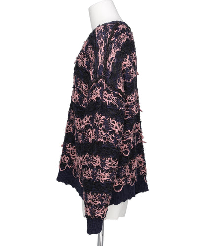 "ODD HOTEL'S CARPET" V-NECKPULLOVER KNIT