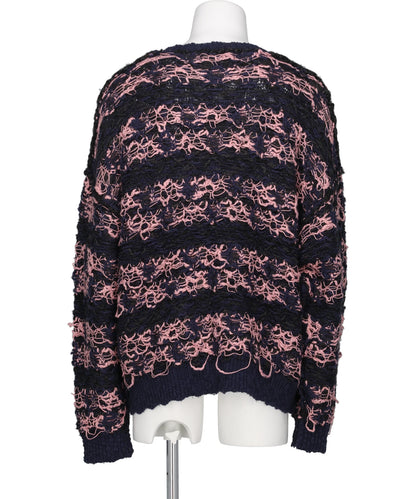 "ODD HOTEL'S CARPET" V-NECKPULLOVER KNIT