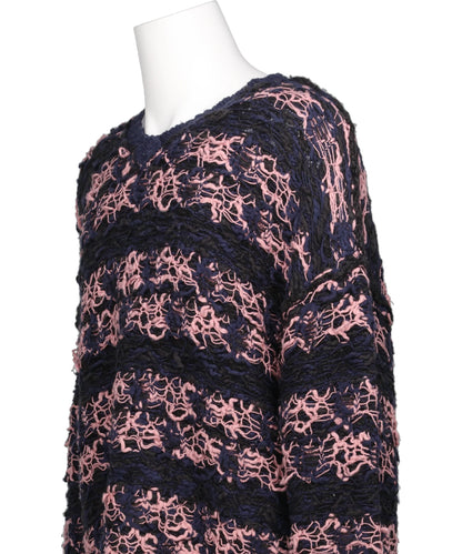 "ODD HOTEL'S CARPET" V-NECKPULLOVER KNIT
