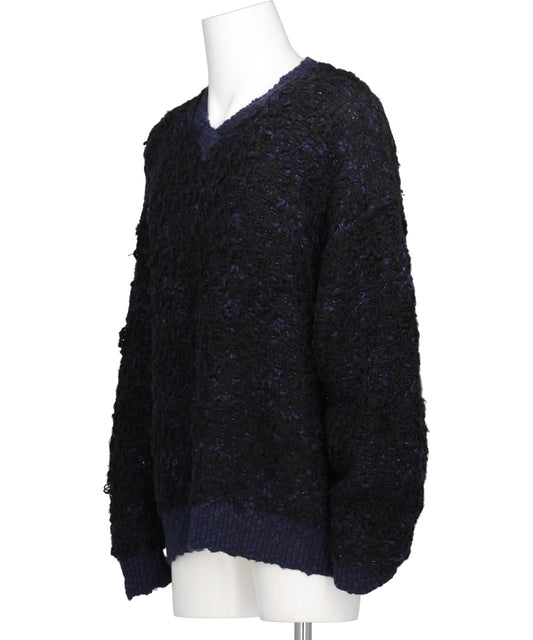 "ODD HOTEL'S CARPET" V-NECKPULLOVER KNIT