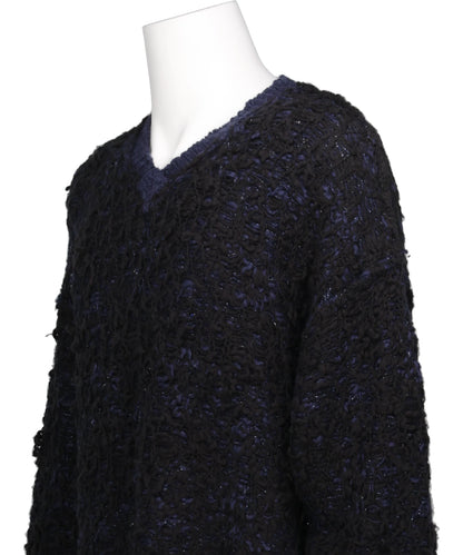"ODD HOTEL'S CARPET" V-NECKPULLOVER KNIT