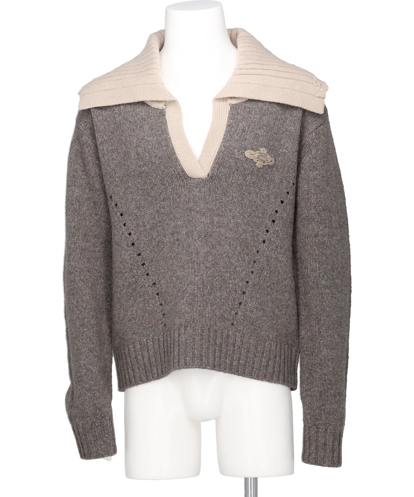 tanakadaisuke(タナカダイスケ) 2026AW BIG COLLAR KNIT PULLOVER TD-26AW-KN53
