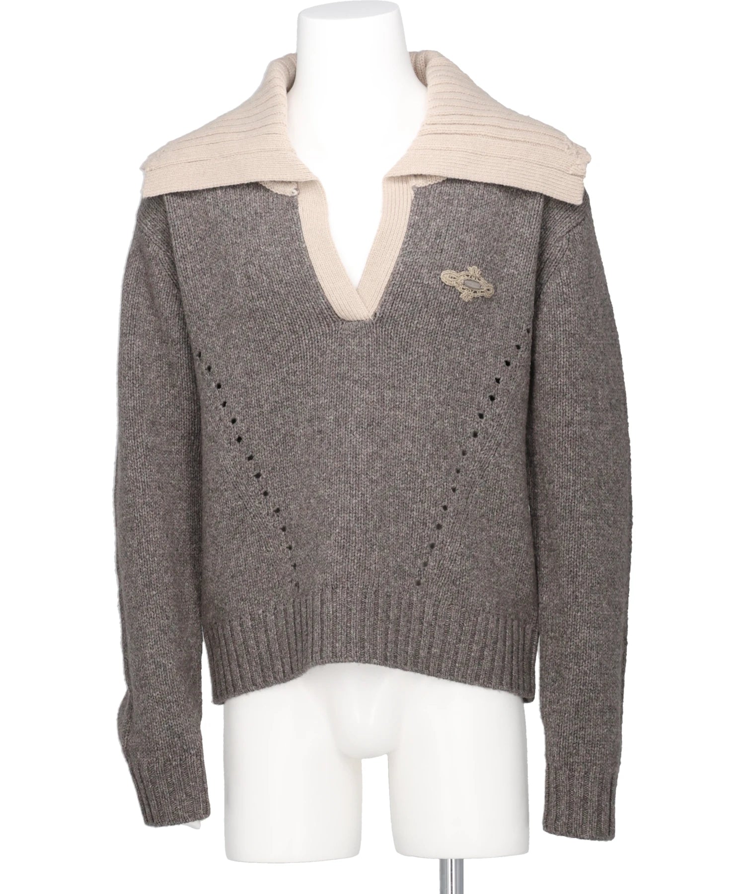 tanakadaisuke(タナカダイスケ) 2026AW BIG COLLAR KNIT PULLOVER TD-26AW-KN53