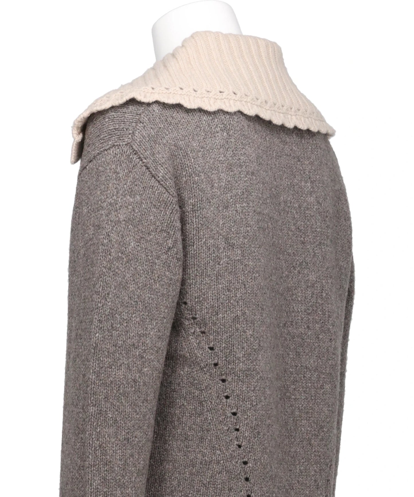 BIG COLLAR KNIT PULLOVER