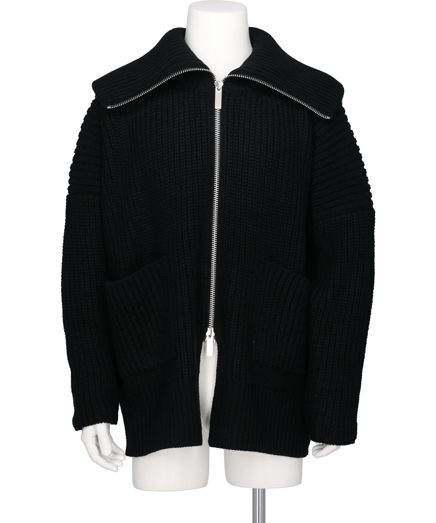sulvam(サルバム) OVER ZIP KNIT