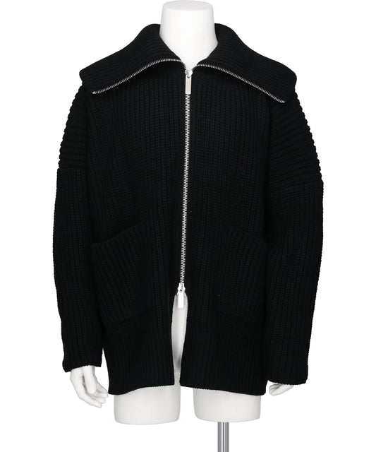 sulvam(サルバム) OVER ZIP KNIT