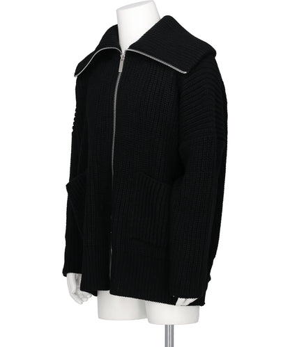 OVER ZIP KNIT