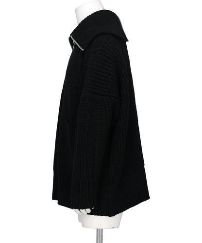 OVER ZIP KNIT