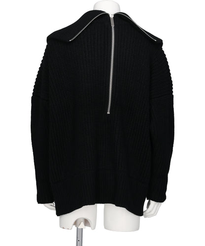 OVER ZIP KNIT