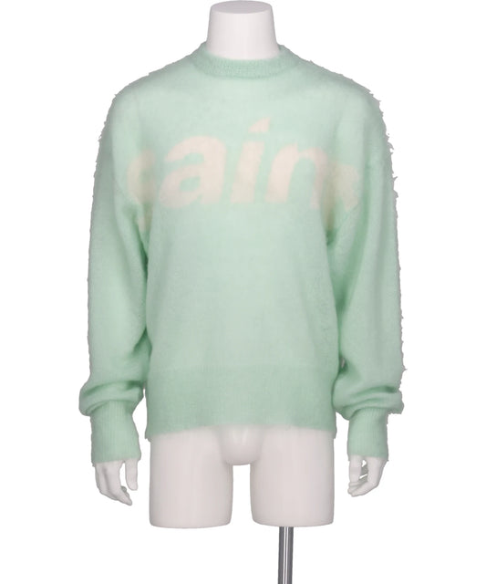 SAINT Mxxxxxx（セント マイケル)MOHAIR CREW KNIT/SAINT