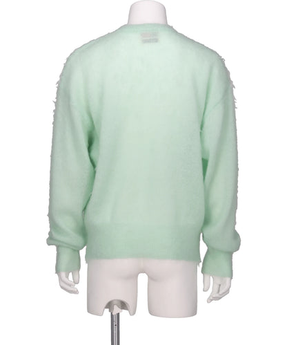 MOHAIR CREW NECK KNIT/SAINT