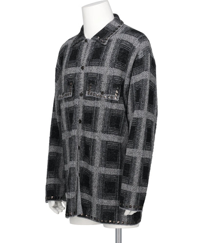 KNIT CHECK SHIRT