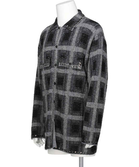 KNIT CHECK SHIRT