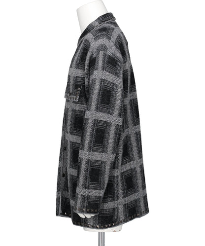 KNIT CHECK SHIRT