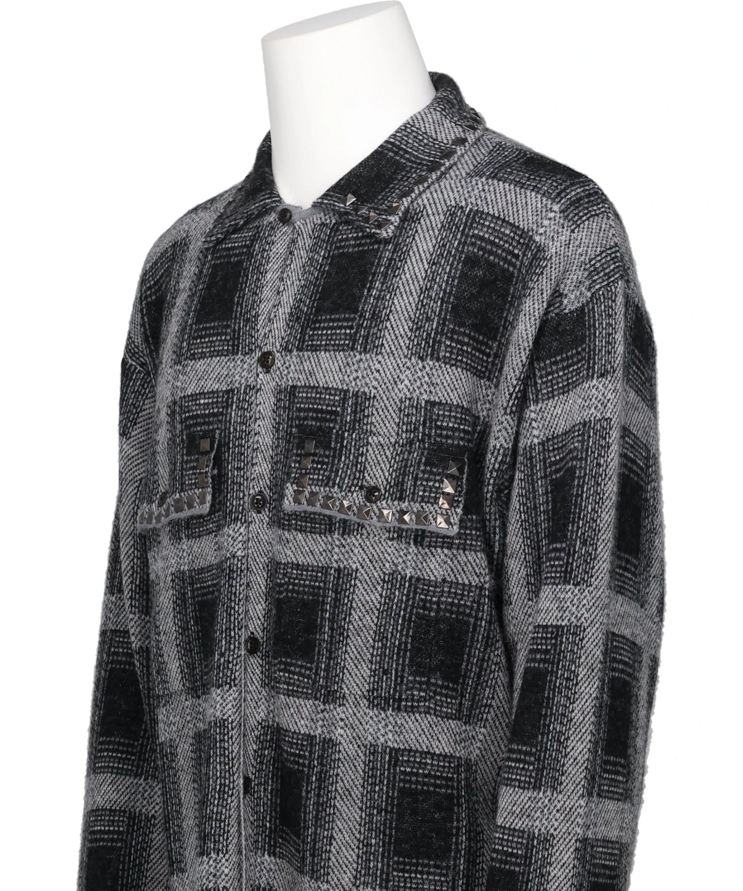 KNIT CHECK SHIRT
