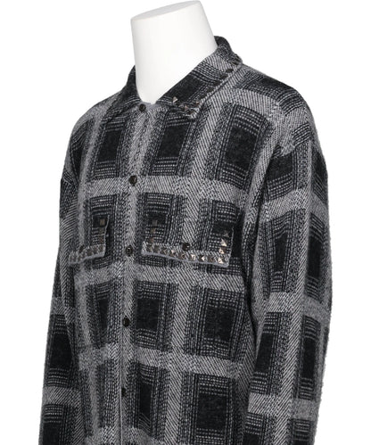 KNIT CHECK SHIRT