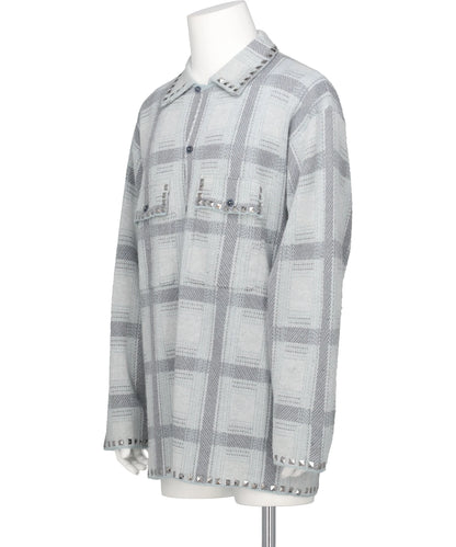 KNIT CHECK SHIRT