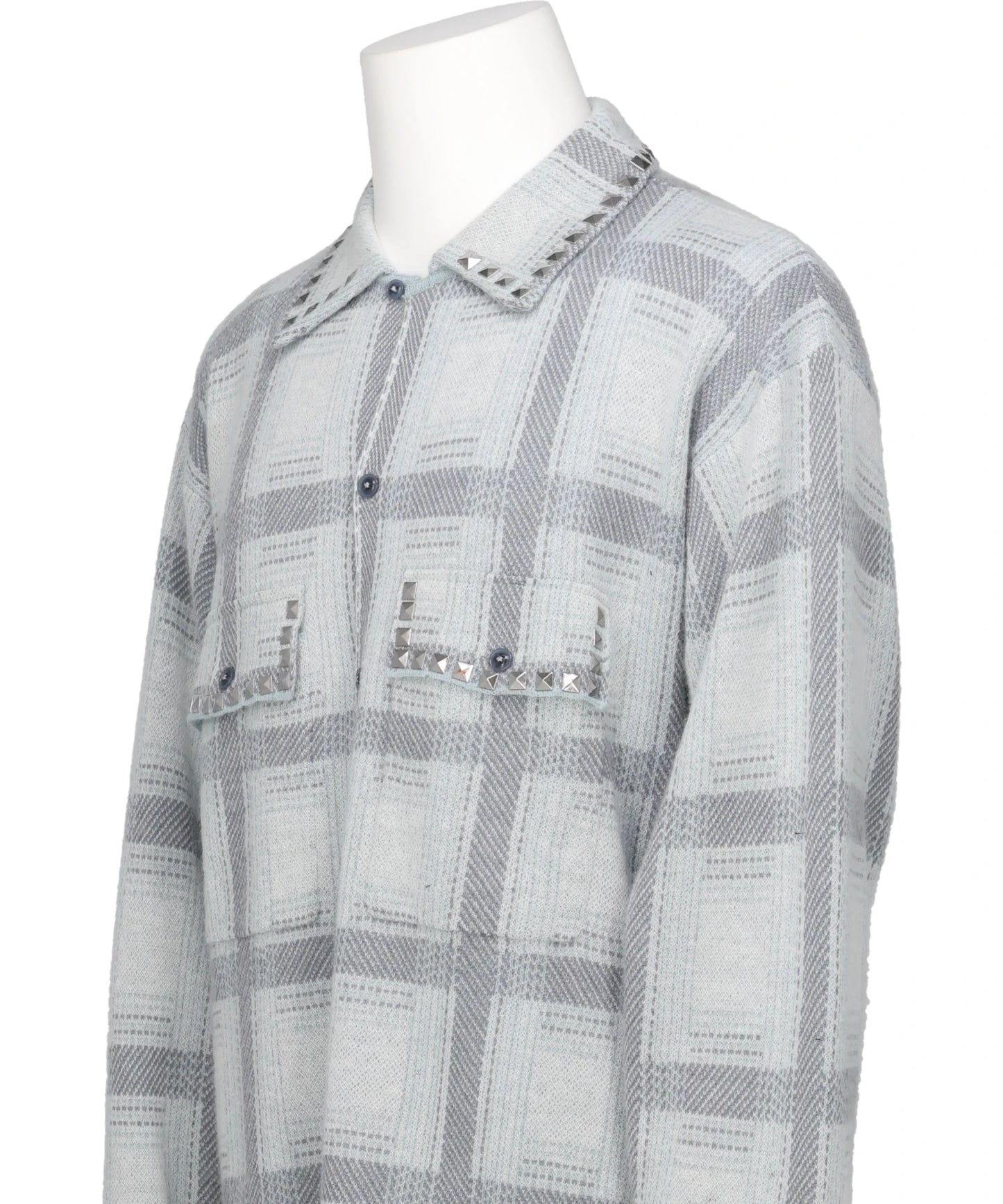 KNIT CHECK SHIRT