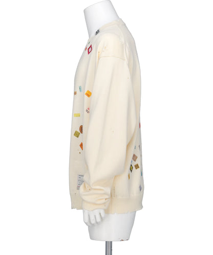 PRICE STICKER KNIT PULLOVER