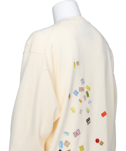PRICE STICKER KNIT PULLOVER